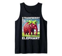 T-Shirt per Bambini con Elefante e Fragola Canotta