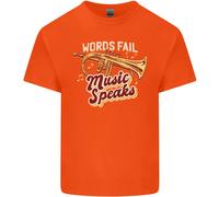 T-Shirt Per Bambini Con Flugelhorn La Musica Parla Dove Le Parole Mancano