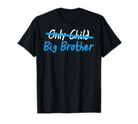 T-shirt per bambini con scritta "Only child big brother" Maglietta