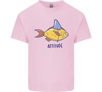 T-Shirt Per Bambini Con Stampa Di Grande Squalo Bianco Goldfish Atitude