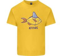 T-Shirt Per Bambini Con Stampa Di Grande Squalo Bianco Goldfish Atitude