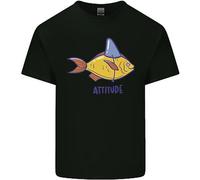 T-Shirt Per Bambini Con Stampa Di Grande Squalo Bianco Goldfish Atitude