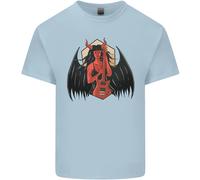 T-Shirt Per Bambini Devil Woman Guitar Death Heavy Metal Rock