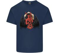 T-Shirt Per Bambini Devil Woman Guitar Death Heavy Metal Rock