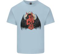 T-Shirt Per Bambini Devil Woman Guitar Death Heavy Metal Rock