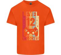 T-Shirt Per Bambini E Bambine Di 12 Anni Per Il 12° Compleanno Level Up Gamming
