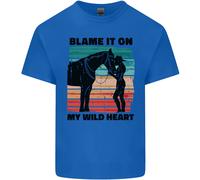 T-Shirt Per Bambini My Wild Heart Equestrian Horse Riding