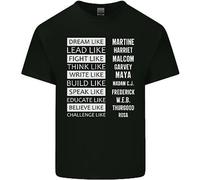 T-Shirt Per Bambini Neri Come Un Sogno Mese Della Storia