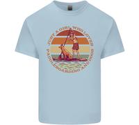 T-Shirt Per Bambini Ragazzi E Ragazze Che Amano Il Paddleboarding E I Cani