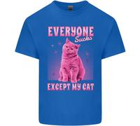T-Shirt Per Bambini Ragazzi E Ragazze, Tutti Fanno Schifo Tranne Il Mio Gatto