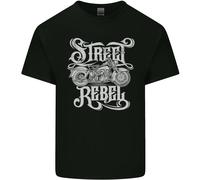 T-Shirt Per Bambini Street Rebel Motociclette Moto Biker