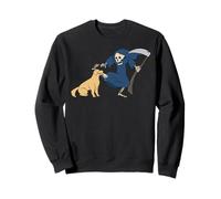T-Shirt per Cani Golden Retriever Grim Reaper Halloween Felpa