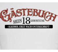 T-Shirt Per Il 18° Compleanno Libro Degli Ospiti Regalo Divertente Con Frasi