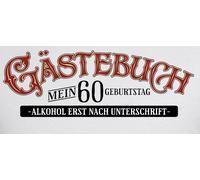 T-Shirt Per Il 60° Compleanno Libro Degli Ospiti Con Frasi Divertenti