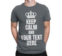 T-Shirt Personalizzabile Qualsiasi Nome Keep Calm T-Shirt Personalizzata...