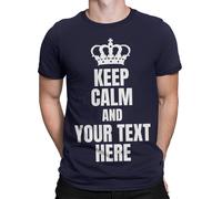 T-Shirt Personalizzabile Qualsiasi Nome Keep Calm T-Shirt Personalizzata...