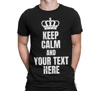 T-Shirt Personalizzabile Qualsiasi Nome Keep Calm T-Shirt Personalizzata...