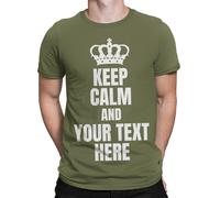 T-Shirt Personalizzabile Qualsiasi Nome Keep Calm T-Shirt Personalizzata...