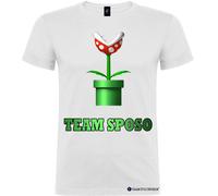 T-shirt personalizzata addio al celibato pianta super mario team sposo