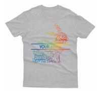 T-Shirt Personalizzata Arcobaleno Pasqua Festa Primavera Piena di Gioia...