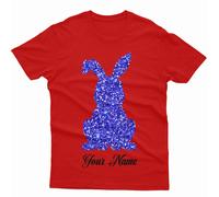 T-shirt personalizzata Blessed Easter Cute Bunny Making Crafts Spring...