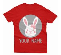 T-shirt personalizzata Blessed Easter Cute Bunny Making Crafts Spring...