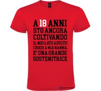 T-shirt personalizzata compeanno 18 anni coltivo il mio lato adulto