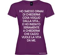 T-shirt personalizzata donna cosa voglio dalla vita