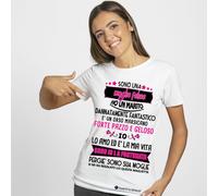 T-shirt Personalizzata Donna Moglie Felice Orso Marsicano