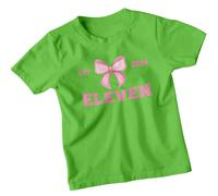 T-shirt personalizzata Est 2014 Eleven 11th Birthday Girls maglietta con...