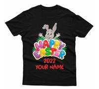 T-shirt personalizzata Happy Easter Cute Bunny Spring Festival abbinata...