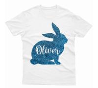 T-shirt personalizzata Happy Easter Cute Bunny Spring Festival abbinata...
