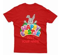 T-shirt personalizzata Happy Easter Cute Bunny Spring Festival abbinata...