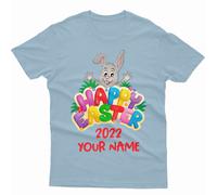 T-shirt personalizzata Happy Easter Cute Bunny Spring Festival abbinata...