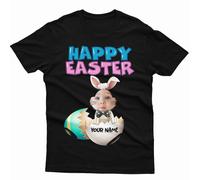 T-shirt personalizzata Happy Easter Cute Bunny Spring Festival abbinata...