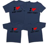 T-shirt personalizzata I love Your Text Best personalizzata compleanno idee...
