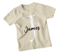 T-shirt personalizzata James Initial J per bambini con nome personalizzato...