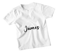 T-shirt personalizzata James Initial J per bambini con nome personalizzato...