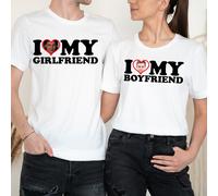 T-shirt personalizzata Love My Girlfriend Happy Valentine Day coppia #VD