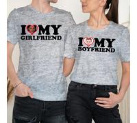 T-shirt personalizzata Love My Girlfriend Happy Valentine Day coppia #VD