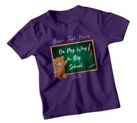 T-shirt personalizzata per bambini Orso sulla mia strada per la grande...