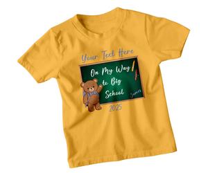 T-shirt personalizzata per bambini Orso sulla mia strada per la grande...