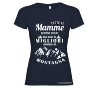 T-shirt personalizzata solo le migliori mamme amano la montagna maglietta