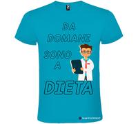 T-shirt personalizzata uomo Da domani sono a dieta Italian Style Diffusion©