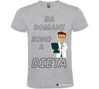 T-shirt personalizzata uomo Da domani sono a dieta Italian Style Diffusion©