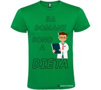 T-shirt personalizzata uomo Da domani sono a dieta Italian Style Diffusion©