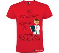 T-shirt personalizzata uomo Da domani sono a dieta Italian Style Diffusion©