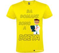 T-shirt personalizzata uomo Da domani sono a dieta Italian Style Diffusion©