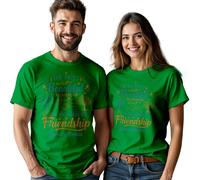 T-Shirt Personalizzata Uomo Donna Bella Relazione Best Friends Day #BFD