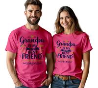 T-Shirt Personalizzata Uomo Donna Nonno è il Mio Miglior Amici Giorno...